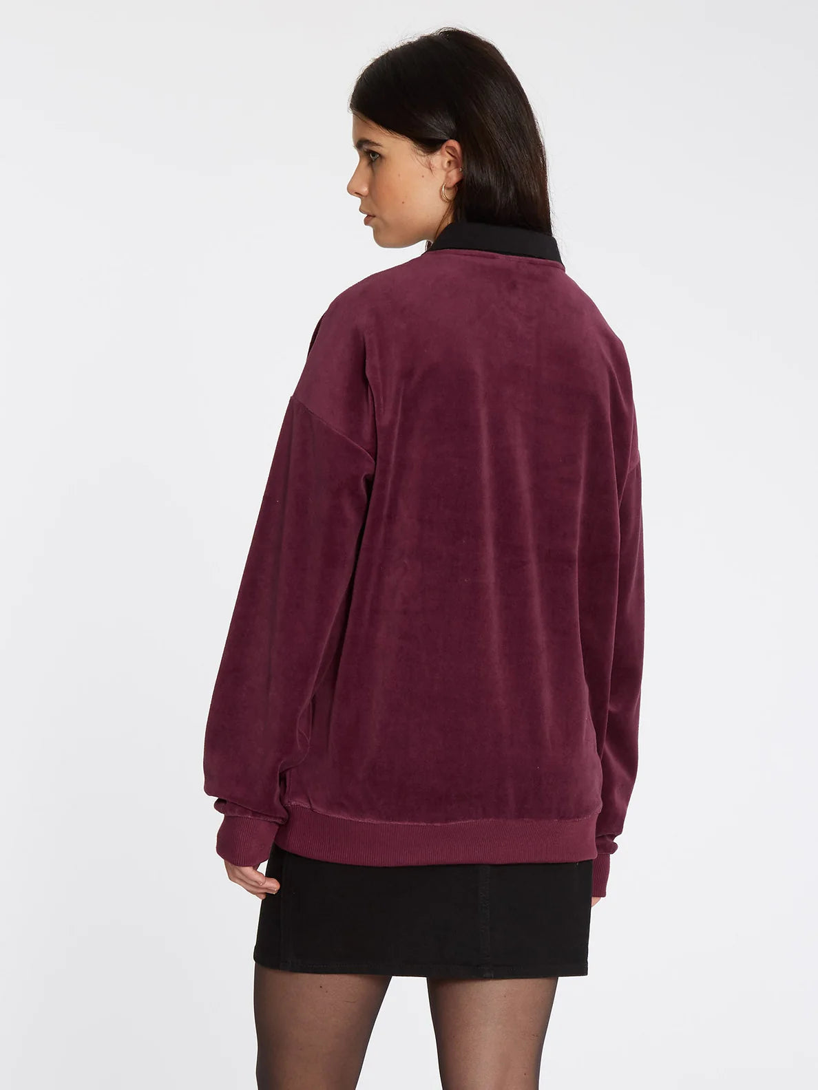 Volcom Velroots Polo Burgundy Girl's Sweatshirt