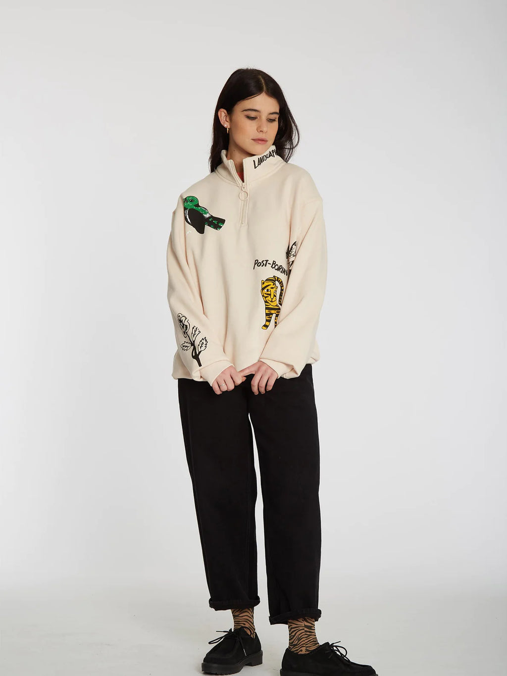 Sudadera Chica Volcom Bob Mollema Sand