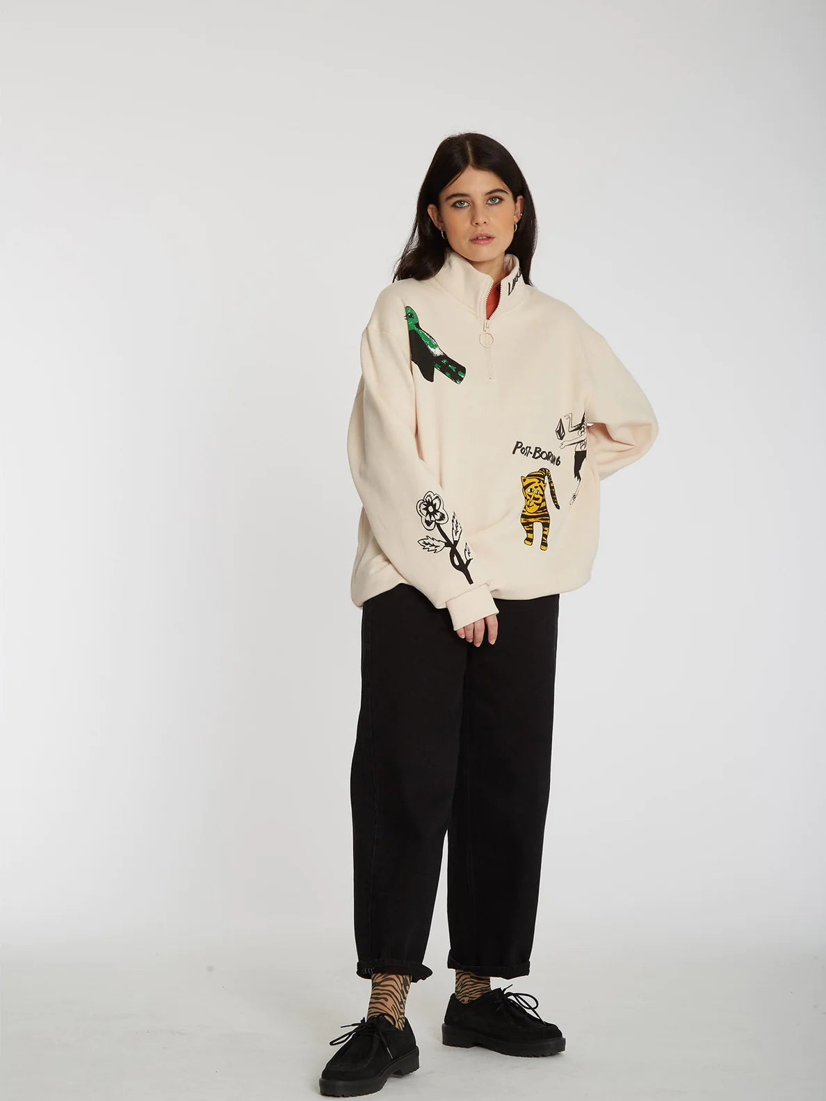 Sudadera Chica Volcom Bob Mollema Sand