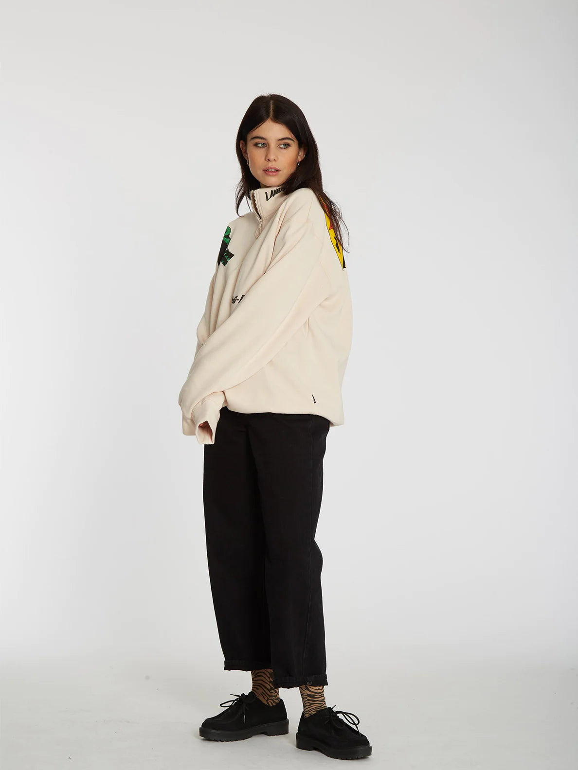 Sudadera Chica Volcom Bob Mollema Sand