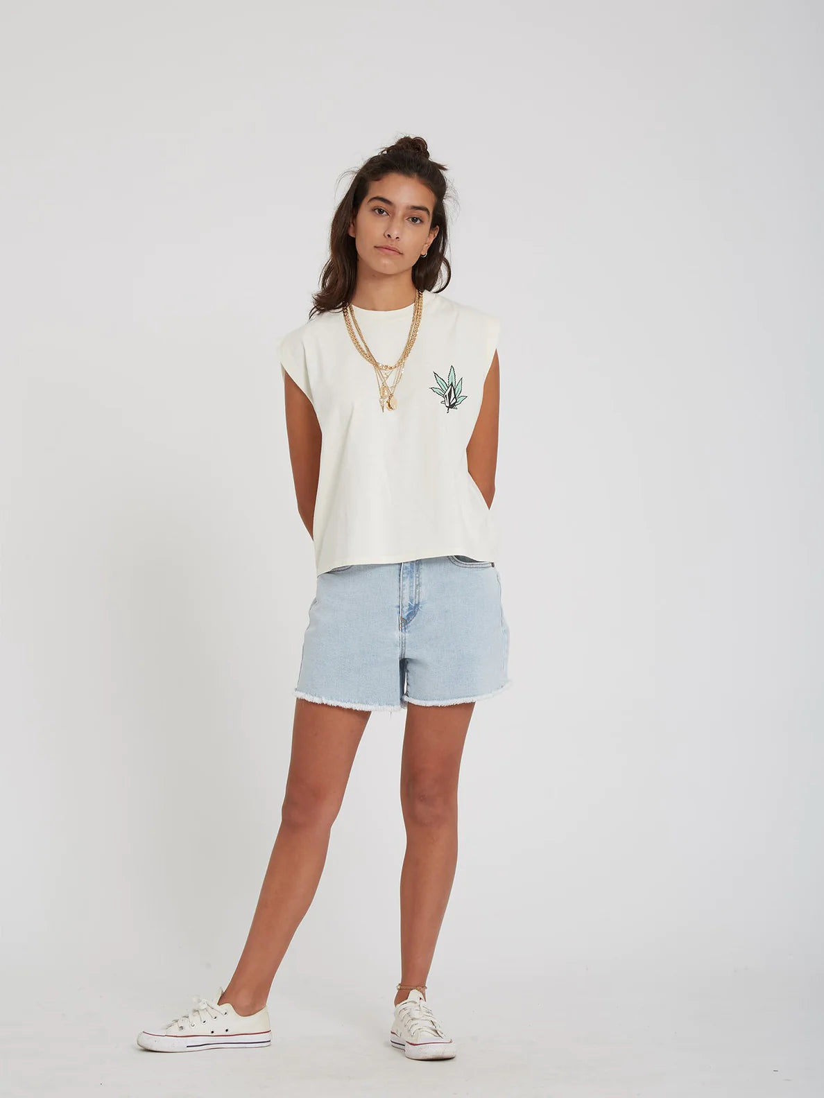 Camiseta Chica Volcom Volnex Tank Top Star White | surfdevils.com