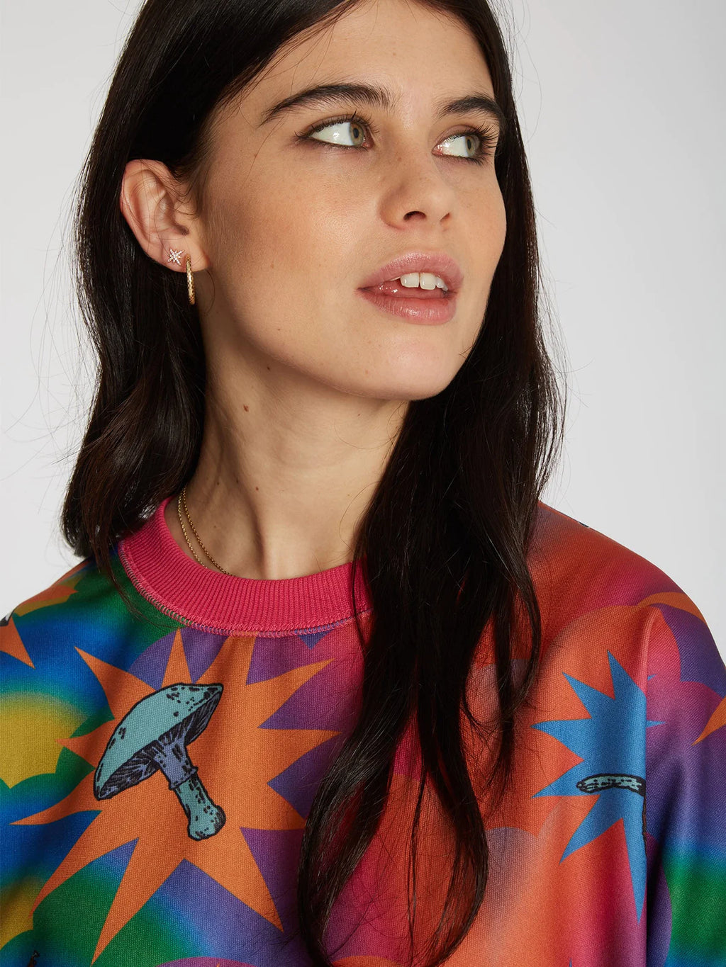 Sudadera Chica Volcom Chrissie Abbott x French Crew Multi