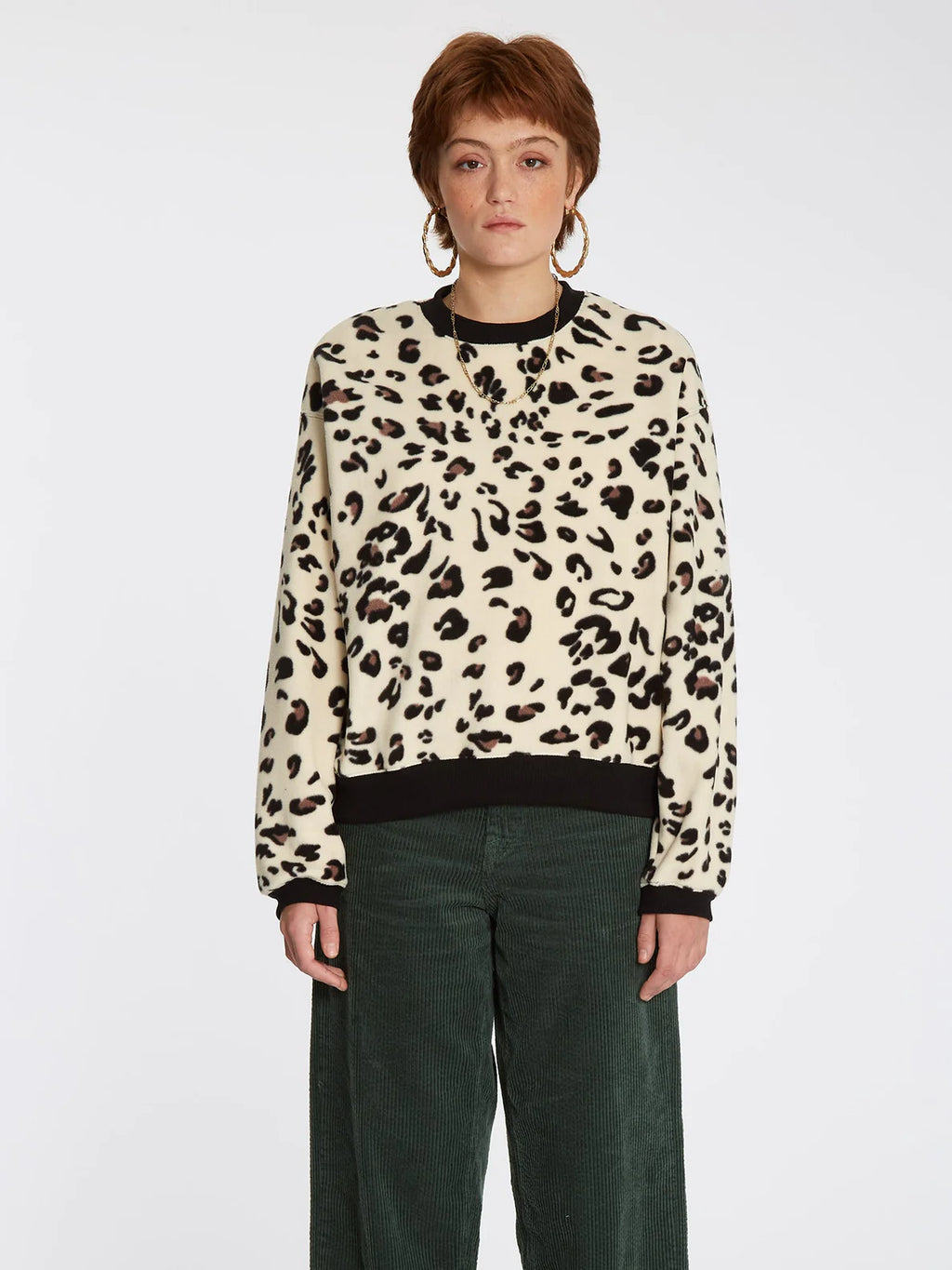 Felpa da donna Volcom Error 101 Crew Sabbia