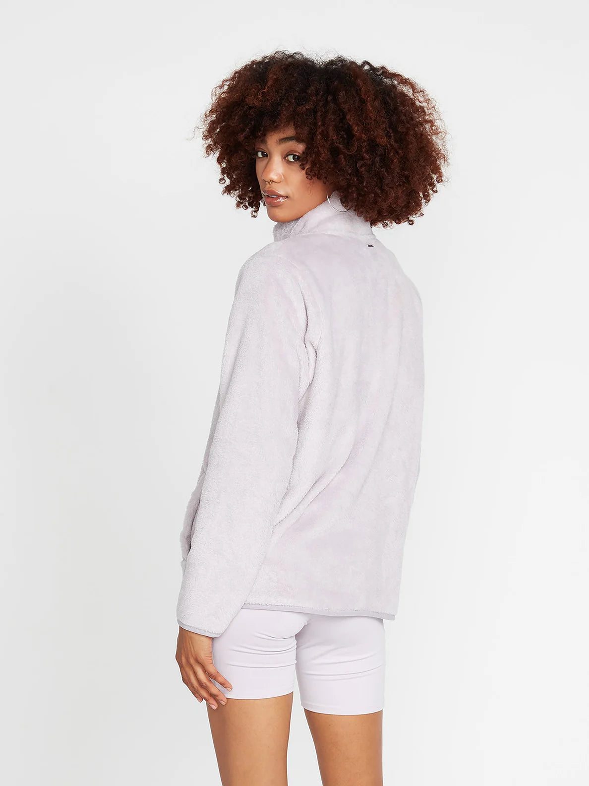 Volcom Pheelin Phuzzy Zip Damen Sweatshirt Lavendel