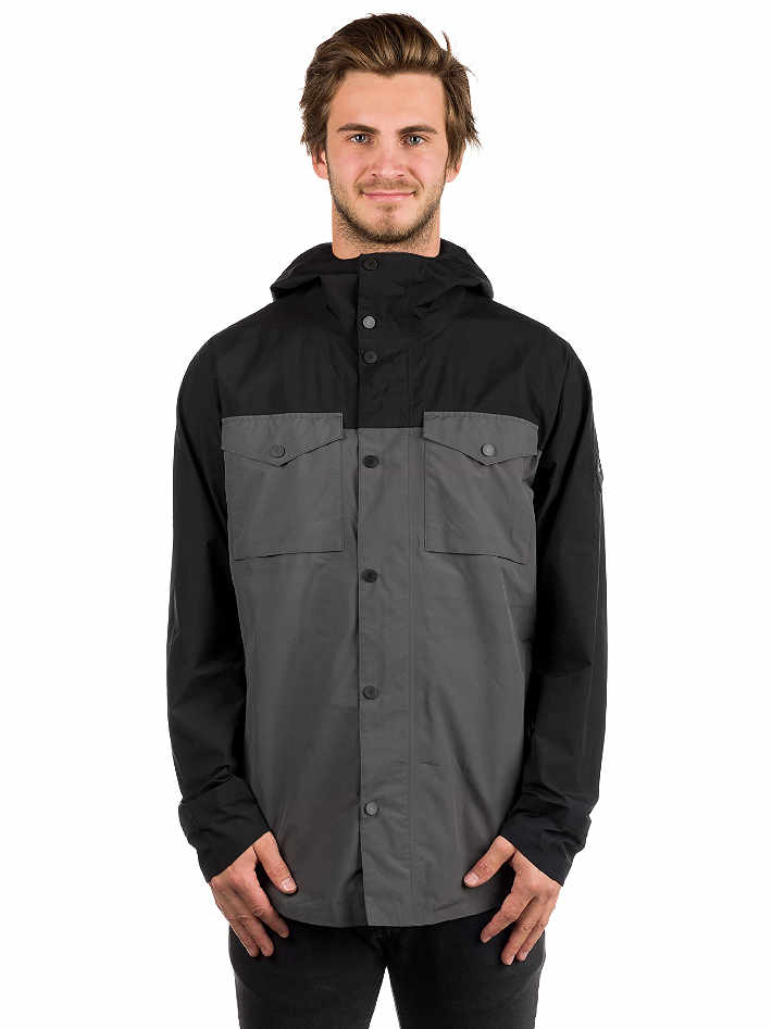 Burton Gore-tex Packrite Shacket Jacket True Black / Pavement | Snowboard Gore-Tex | WINTER 24 | surfdevils.com