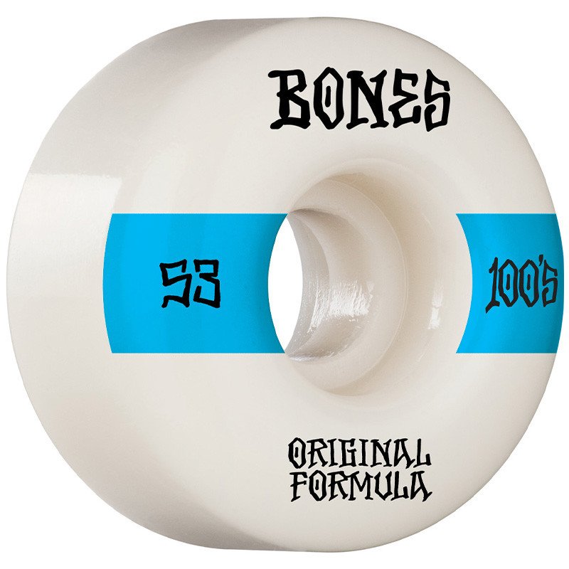 Bones | Bones 100s V4 Wide White 53mm  | Ruedas, Skate, Unisex | 