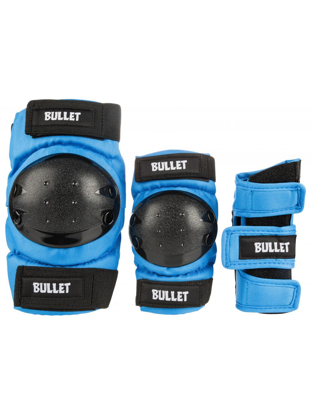 Protecciones skate para niño Bullet Triple Padset Blue