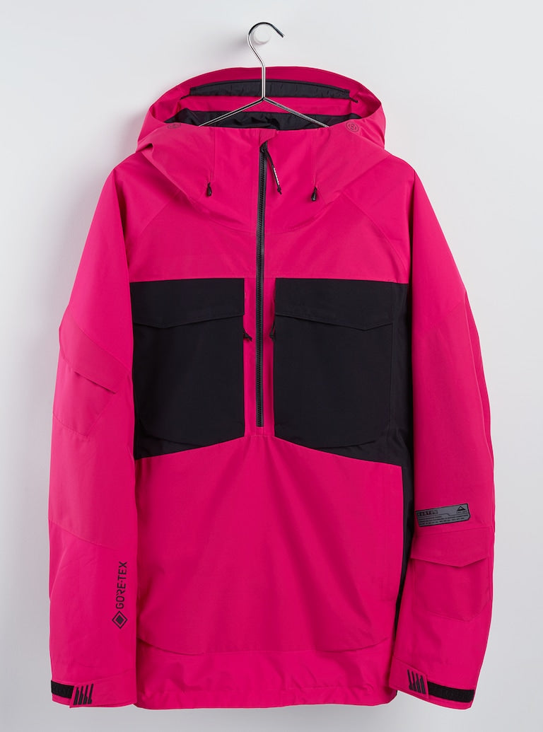 Burton | Burton Gore-tex Banshey Anorak Jacket Punchy Pink / True Black  | Chaquetas Nieve Hombre, Men, Snowboard, Unisex | 