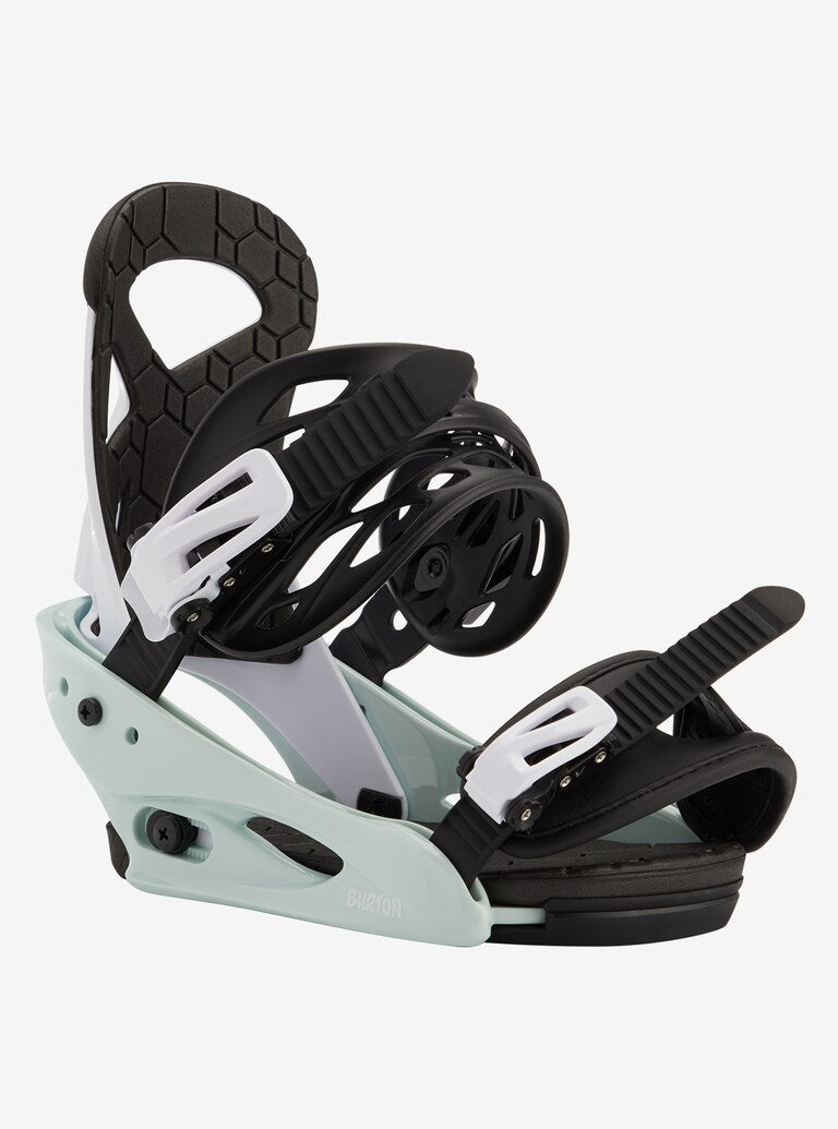 Burton | Burton Kids' Smalls Re:flex Snowboard Bindings Neo-mint / White  | Fijaciones, Snowboard, Strap, Youth | 