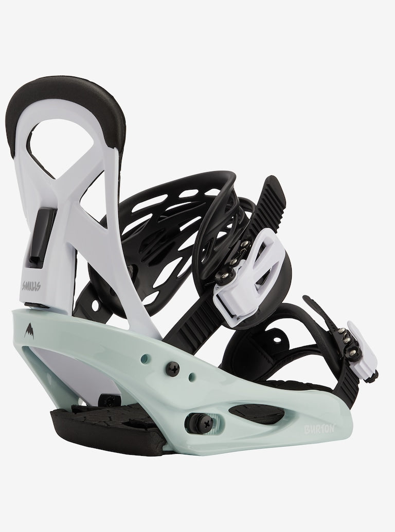 Burton | Burton Kids' Smalls Re:flex Snowboard Bindings Neo-mint / White  | Fijaciones, Snowboard, Strap, Youth | 