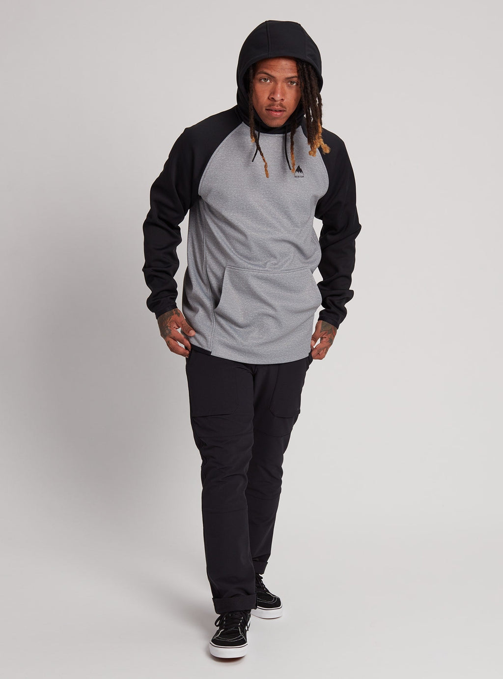 Burton | Burton Men's Crown Weatherproof Pullover Fleece Gray Heather/true Black  | 15/07/2022, Men, Ropa, Snowboard, Sudaderas, Sudaderas Snowboard, Unisex | 