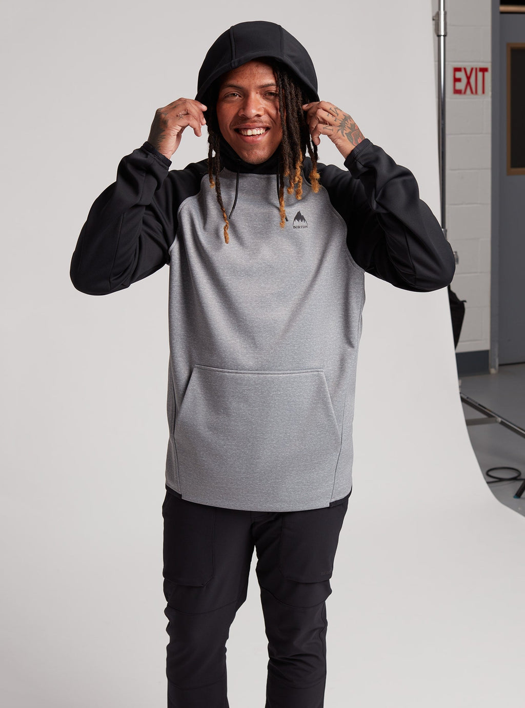 Burton | Burton Men's Crown Weatherproof Pullover Fleece Gray Heather/true Black  | 15/07/2022, Men, Ropa, Snowboard, Sudaderas, Sudaderas Snowboard, Unisex | 