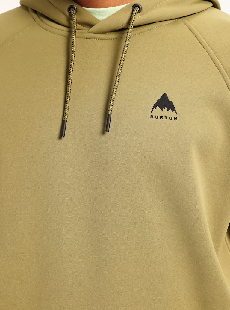 Burton Men's Crown Weatherproof Pullover Fleece Martini Olive | surfdevils.com