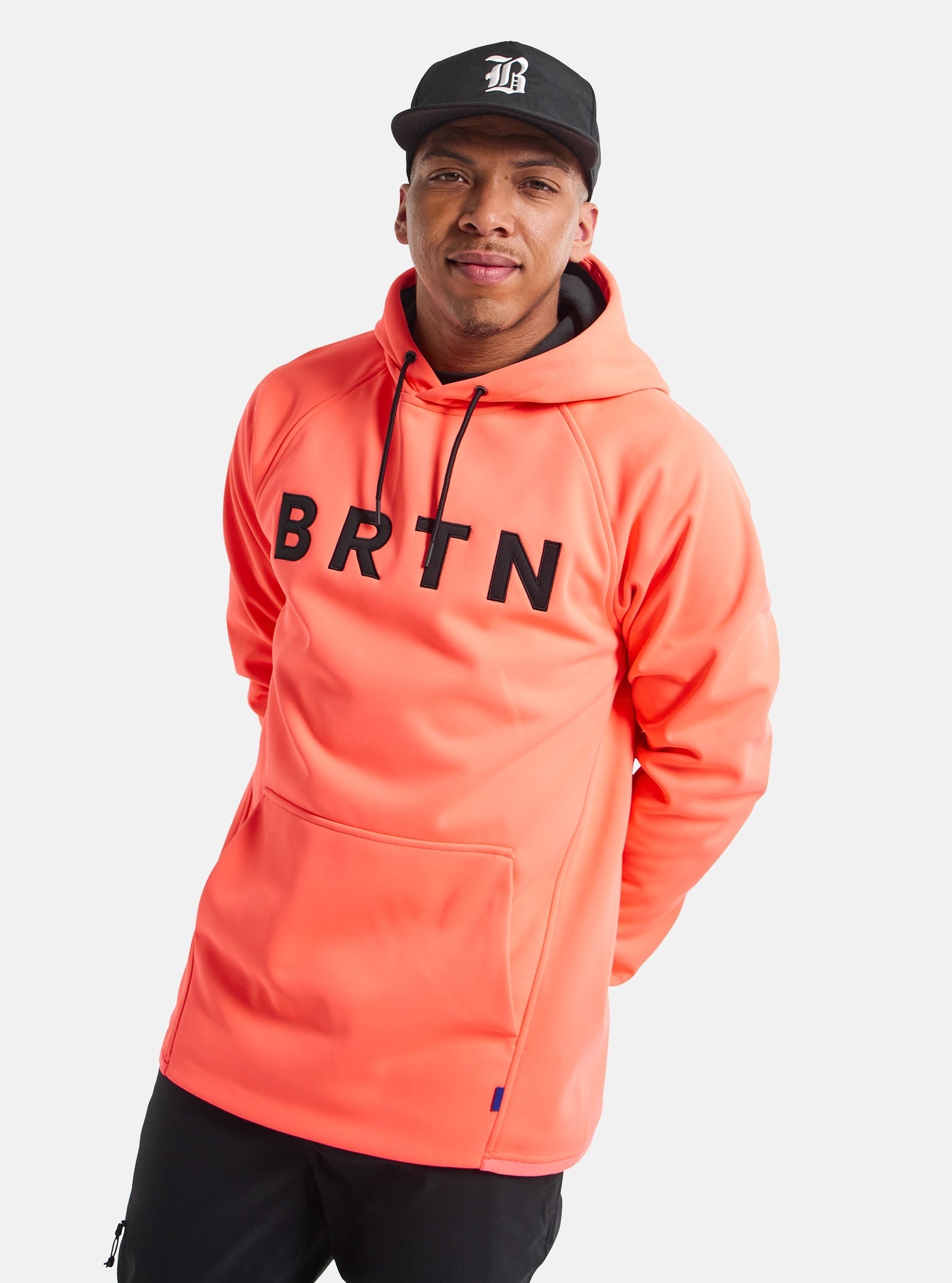 Burton Men's Crown Weatherproof Pullover Fleece Tetra Orange | surfdevils.com