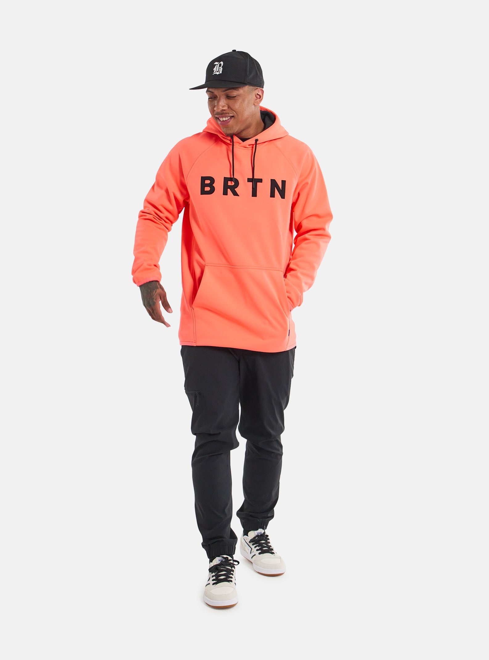 Burton | Burton Men's Crown Weatherproof Pullover Fleece Tetra Orange  | Men, Snowboard, Sudaderas Snowboard | 