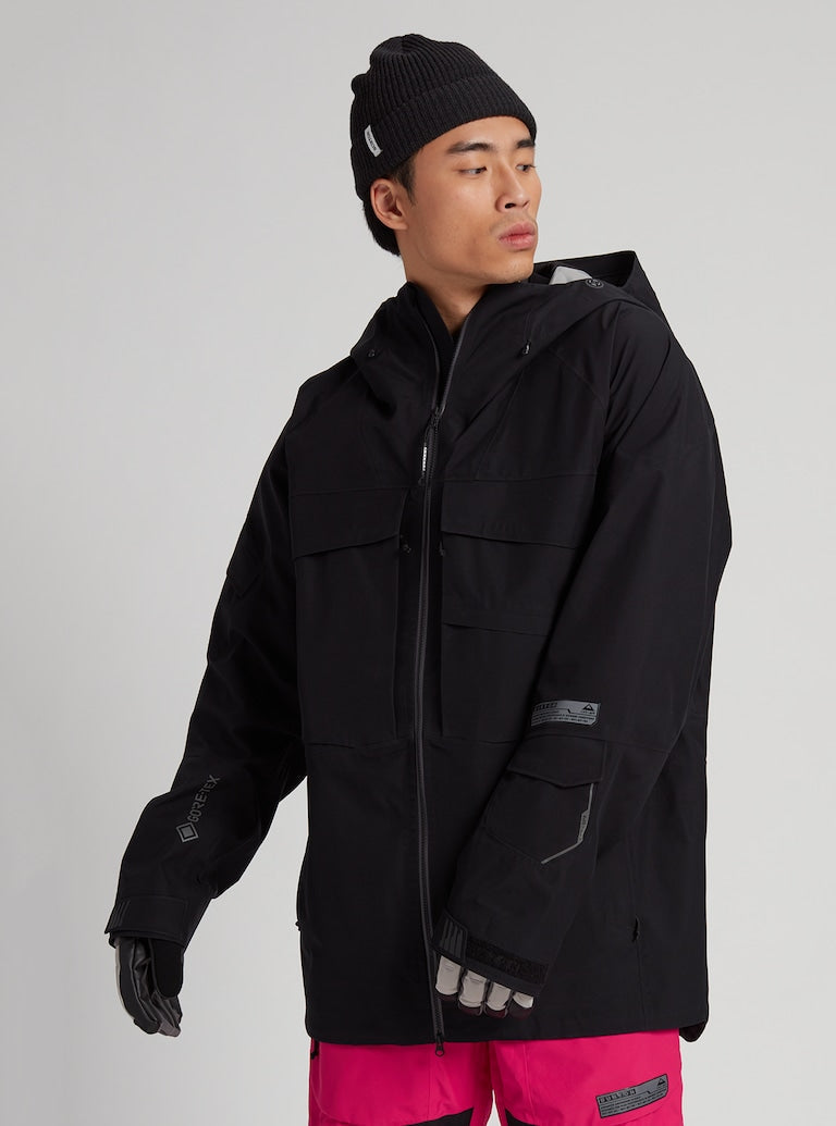 Burton Men's Gore-tex 3l Banshey Jacket True Black | Snowboard Gore-Tex | WINTER 24 | surfdevils.com