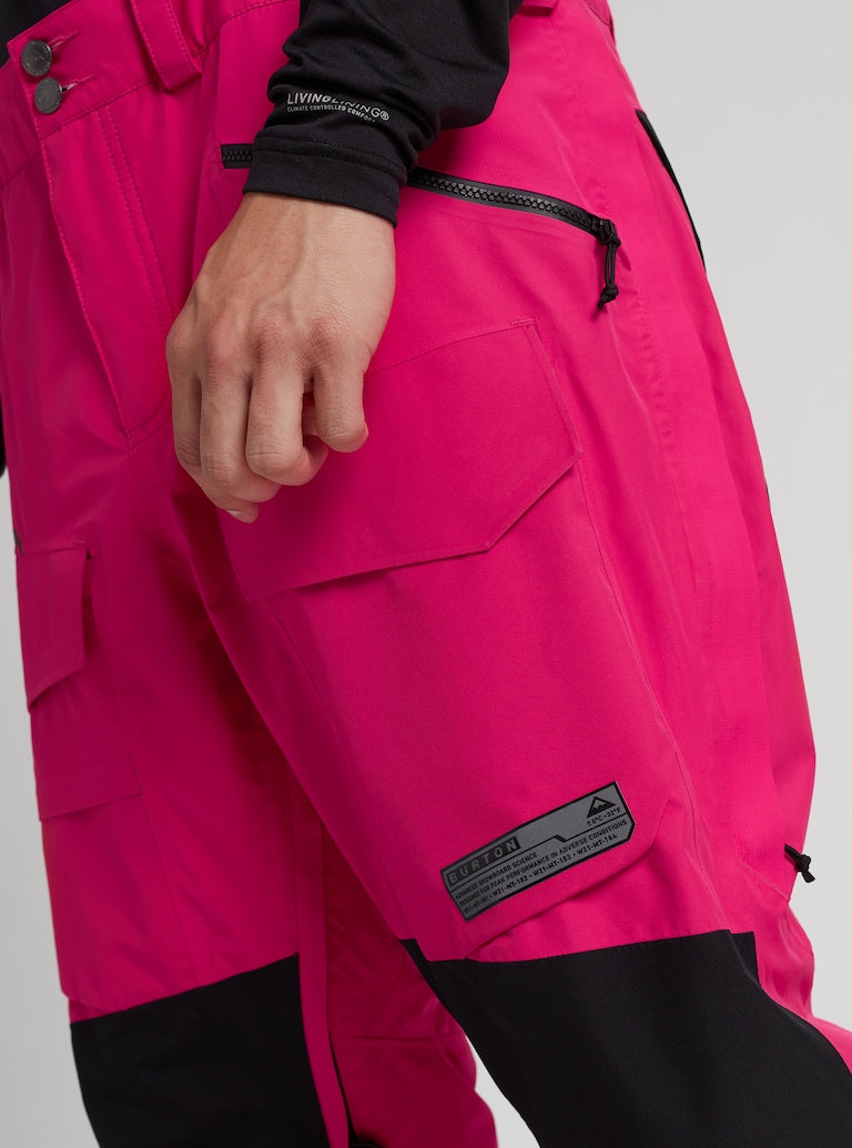 Burton | Burton Men's Gore-tex Banshey Pants  Punchy Pink / True Black  | Men, Pantalones Nieve Hombre, Snowboard, Unisex | 