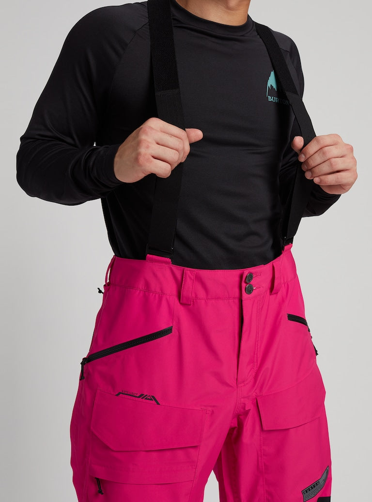 Burton Men's Gore-tex Banshey Pants  Punchy Pink / True Black | Snowboard Gore-Tex | surfdevils.com