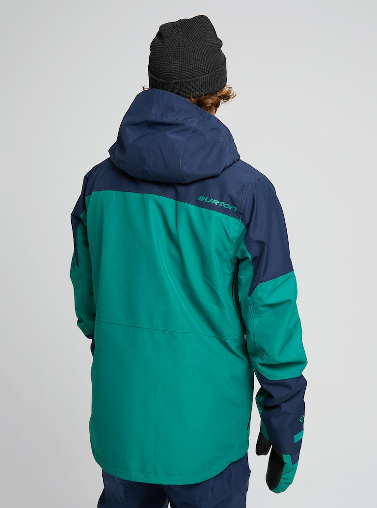 Burton | Burton Men's Gore-tex Breach Jacket Antique Green / Dress Blue  | Chaquetas Nieve Hombre, Men, Snowboard | 