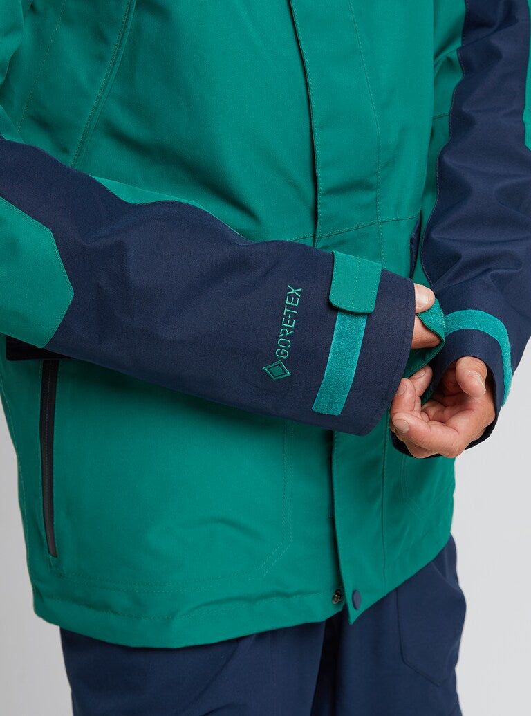 Burton | Burton Men's Gore-tex Breach Jacket Antique Green / Dress Blue  | Chaquetas Nieve Hombre, Men, Snowboard | 