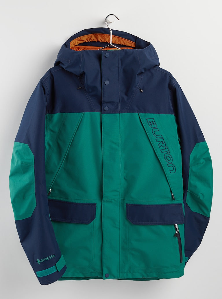 Burton | Burton Men's Gore-tex Breach Jacket Antique Green / Dress Blue  | Chaquetas Nieve Hombre, Men, Snowboard | 