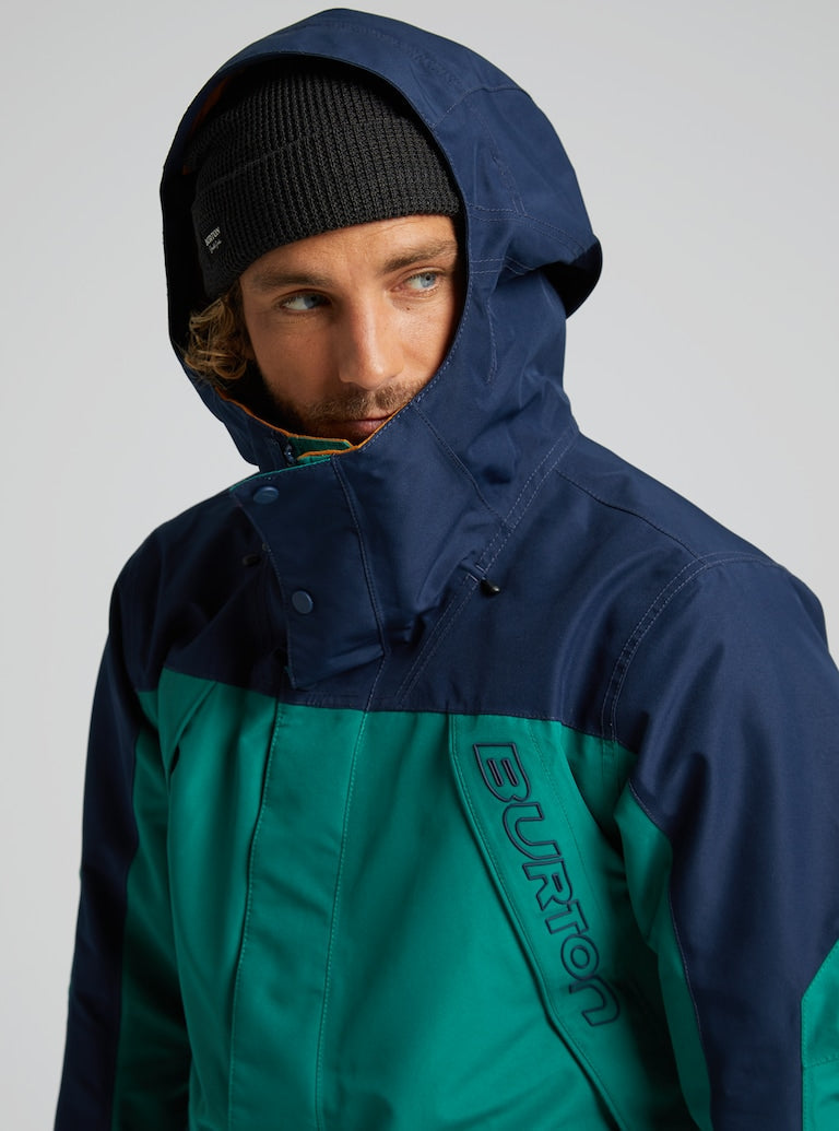 Burton | Burton Men's Gore-tex Breach Jacket Antique Green / Dress Blue  | Chaquetas Nieve Hombre, Men, Snowboard | 