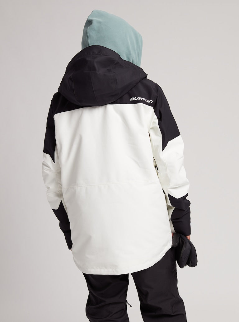 Burton | Burton Men's Gore-tex Breach Jacket Stowe White / True Black  | Chaquetas Nieve Hombre, Men, Snowboard, Unisex | 