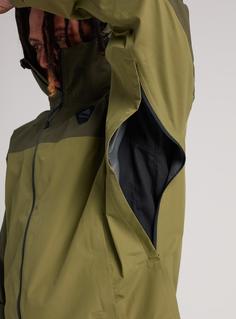 Burton | Burton Men's Gore-tex Packrite Rain Jacket Keef / Martini  | Chaquetas Nieve Hombre, Men, Snowboard, Unisex | 
