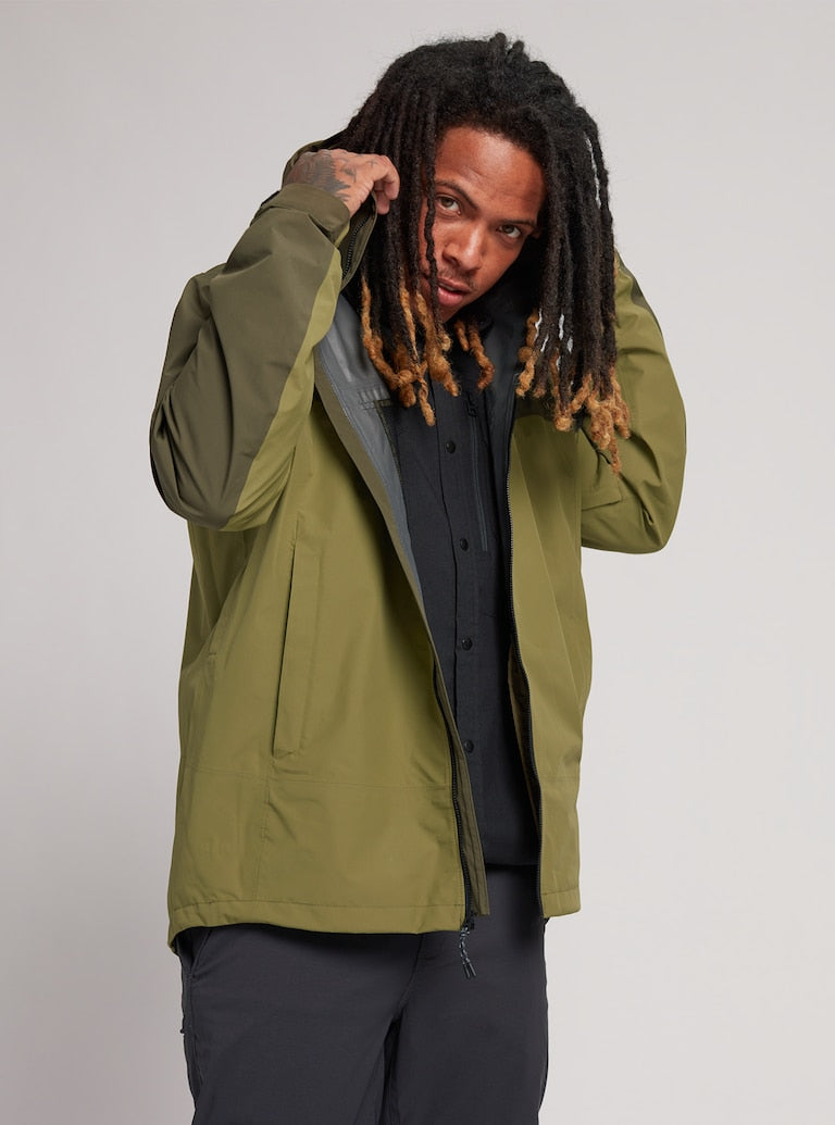 Burton | Burton Men's Gore-tex Packrite Rain Jacket Keef / Martini  | Chaquetas Nieve Hombre, Men, Snowboard, Unisex | 