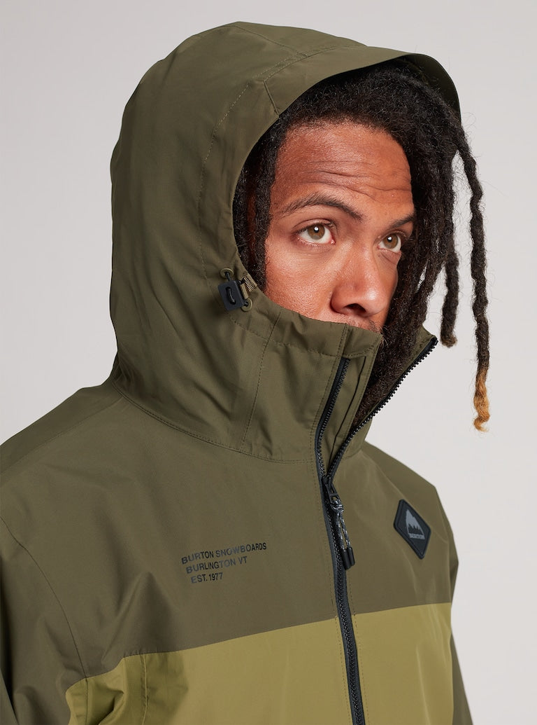 Burton | Burton Men's Gore-tex Packrite Rain Jacket Keef / Martini  | Chaquetas Nieve Hombre, Men, Snowboard, Unisex | 