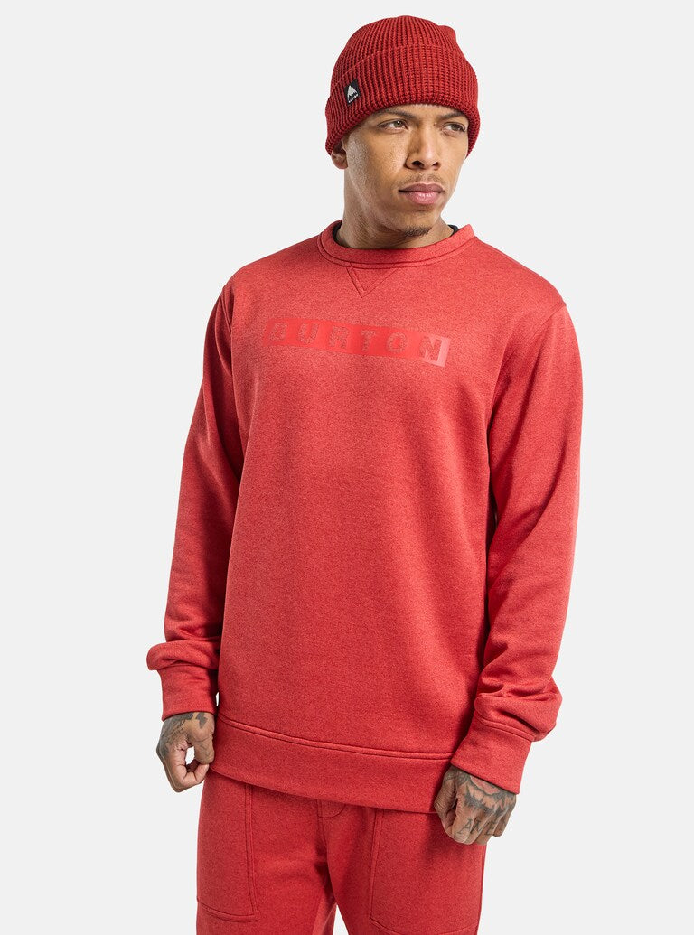 Burton Oak Pullover Crew Sun Dried Tomato Heather pour homme | Nouveaux produits | Produits les plus récents | Produits les plus vendus | surfdevils.com