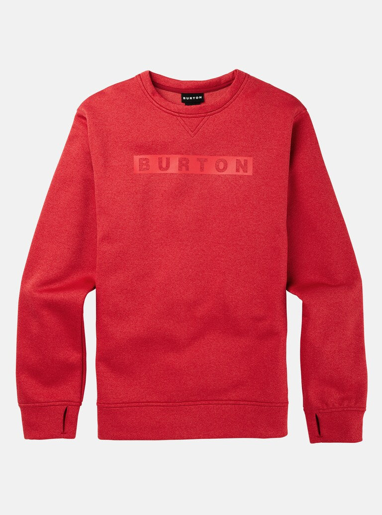 Burton | Burton Men's Oak Pullover Crew Sun Dried Tomato Heather  | 15/07/2022, Men, Ropa, Snowboard, Sudaderas, Sudaderas Snowboard, Unisex | 