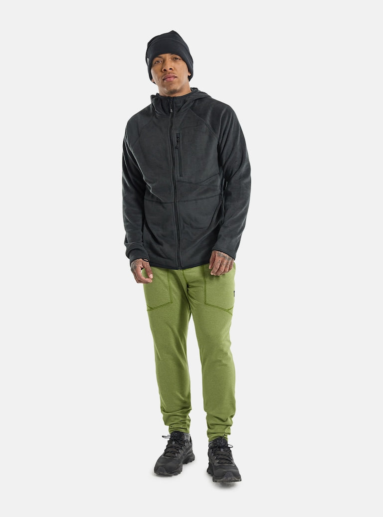 Burton | Burton Men's Stockrun Warmest Hooded Full-zip Fleece True Black  | Men, Snowboard, Sudaderas Snowboard | 