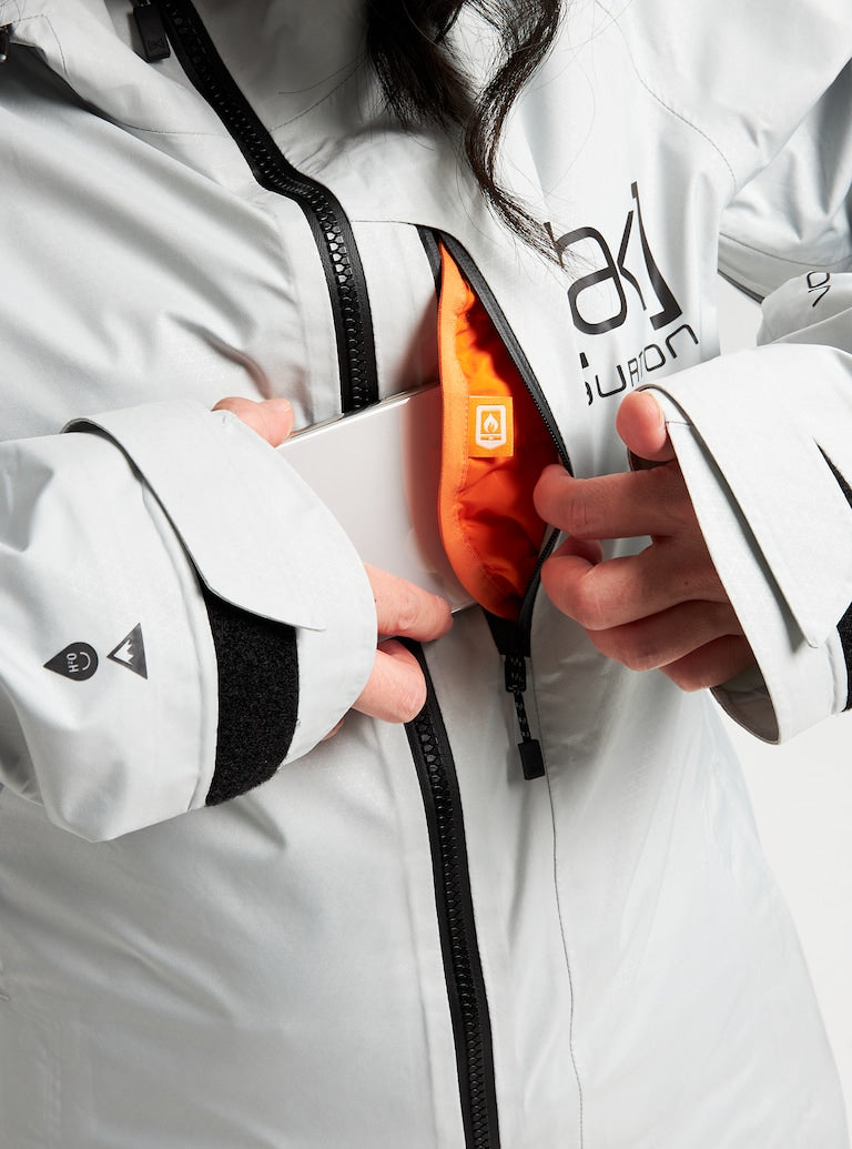 Burton | Burton [ak] Upshift Gore-tex 2L Jacket Light Gray  | Chaquetas Nieve Mujer, Snowboard, Unisex, Women | 