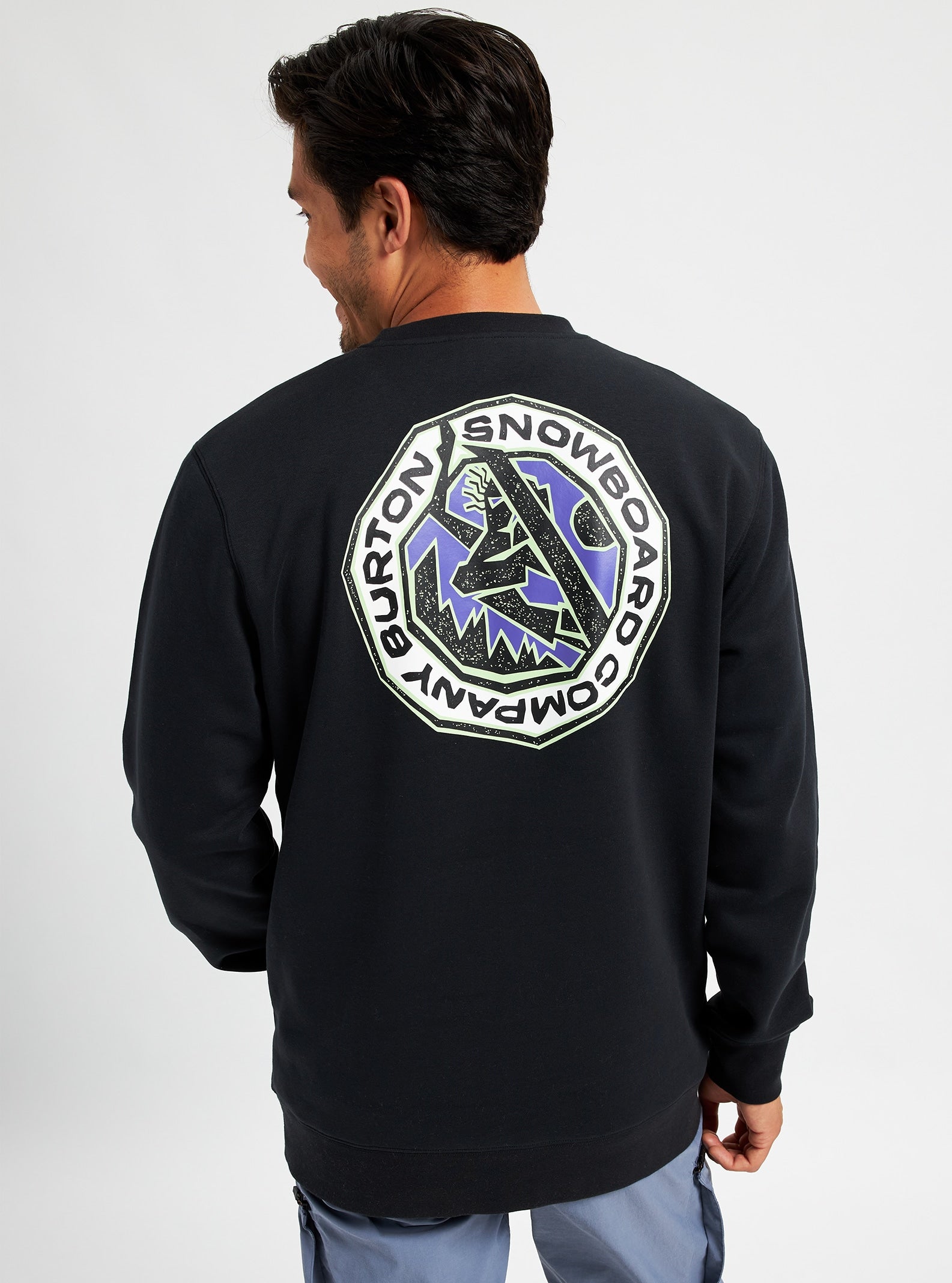 Burton | Burton snowboards Ledgewood crew Black  | Men, Ropa, Sudaderas, Sudaderas sin capucha | 