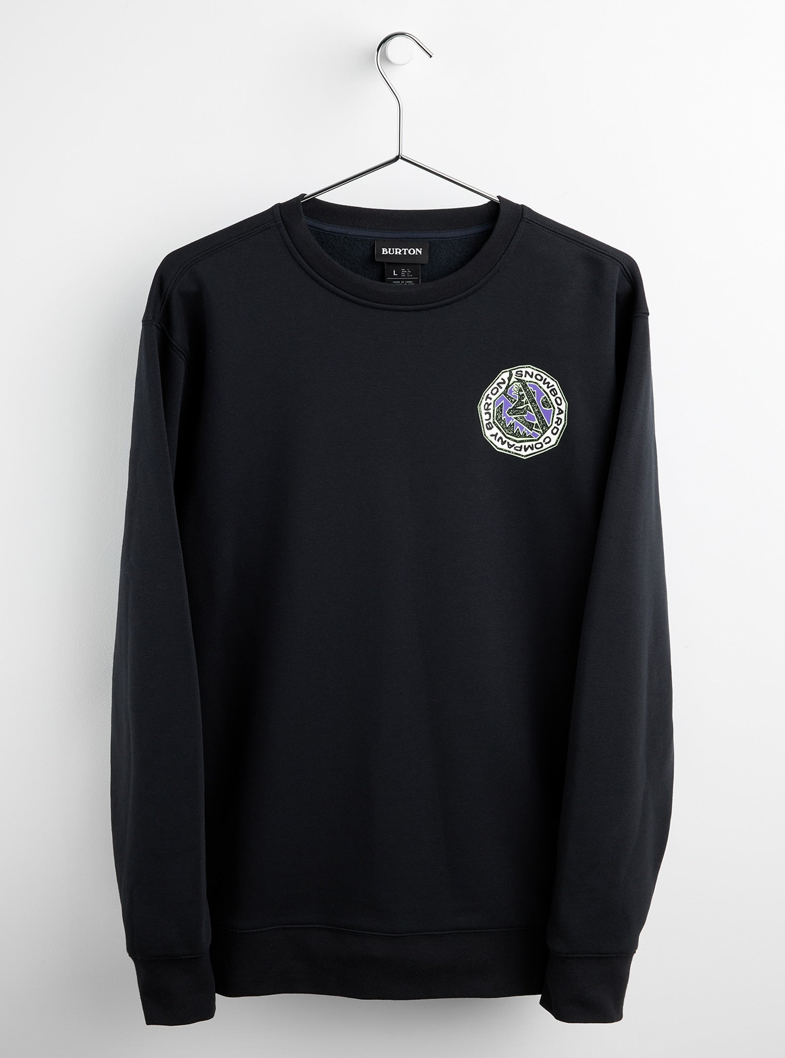 Burton | Burton snowboards Ledgewood crew Black  | Men, Ropa, Sudaderas, Sudaderas sin capucha | 