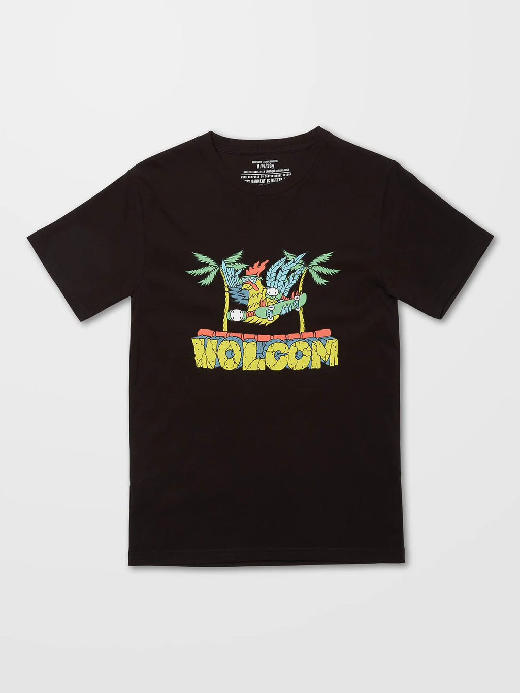 Volcom Roosting Schwarzes Kinder T-Shirt