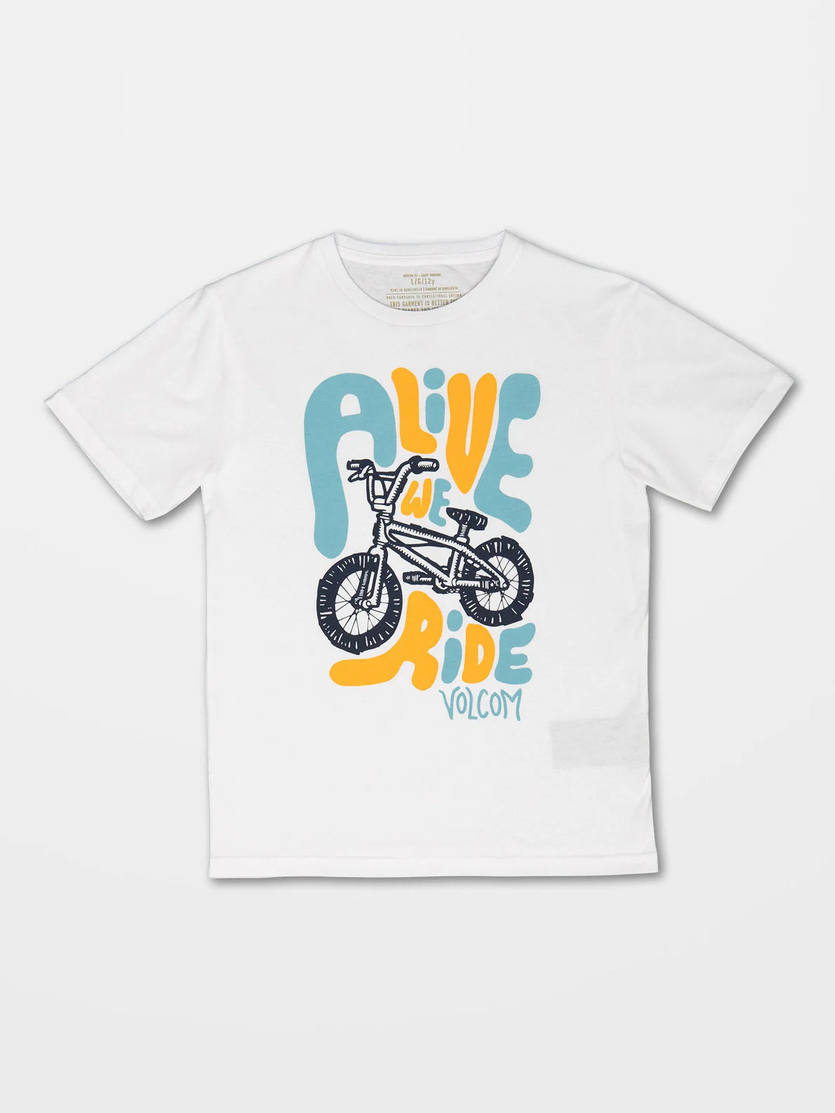 Camiseta niño Volcom Alive We Ride ss White