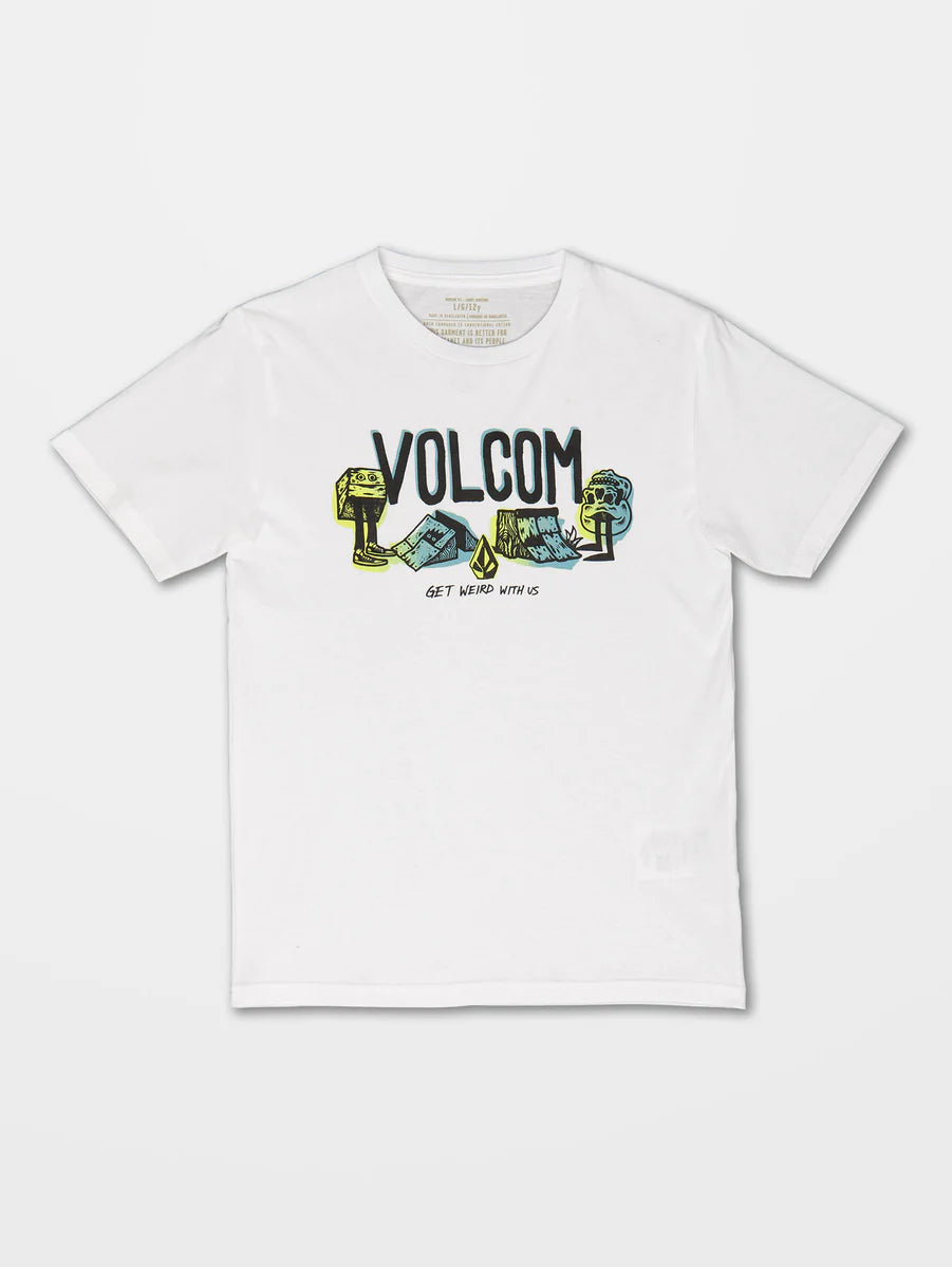 T-shirt Enfant Volcom Siebenwuzhere ss Blanc