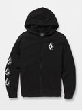 Volcom Iconic Stone Zip Black Boy's Sweatshirt