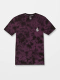T-shirt da ragazzo Volcom Iconic Stone Dye Mulberry