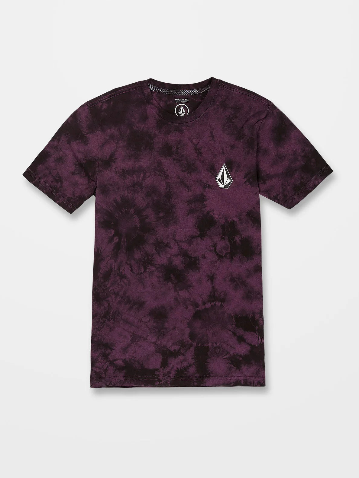 T-shirt pour garçon Volcom Iconic Stone Dye Mulberry