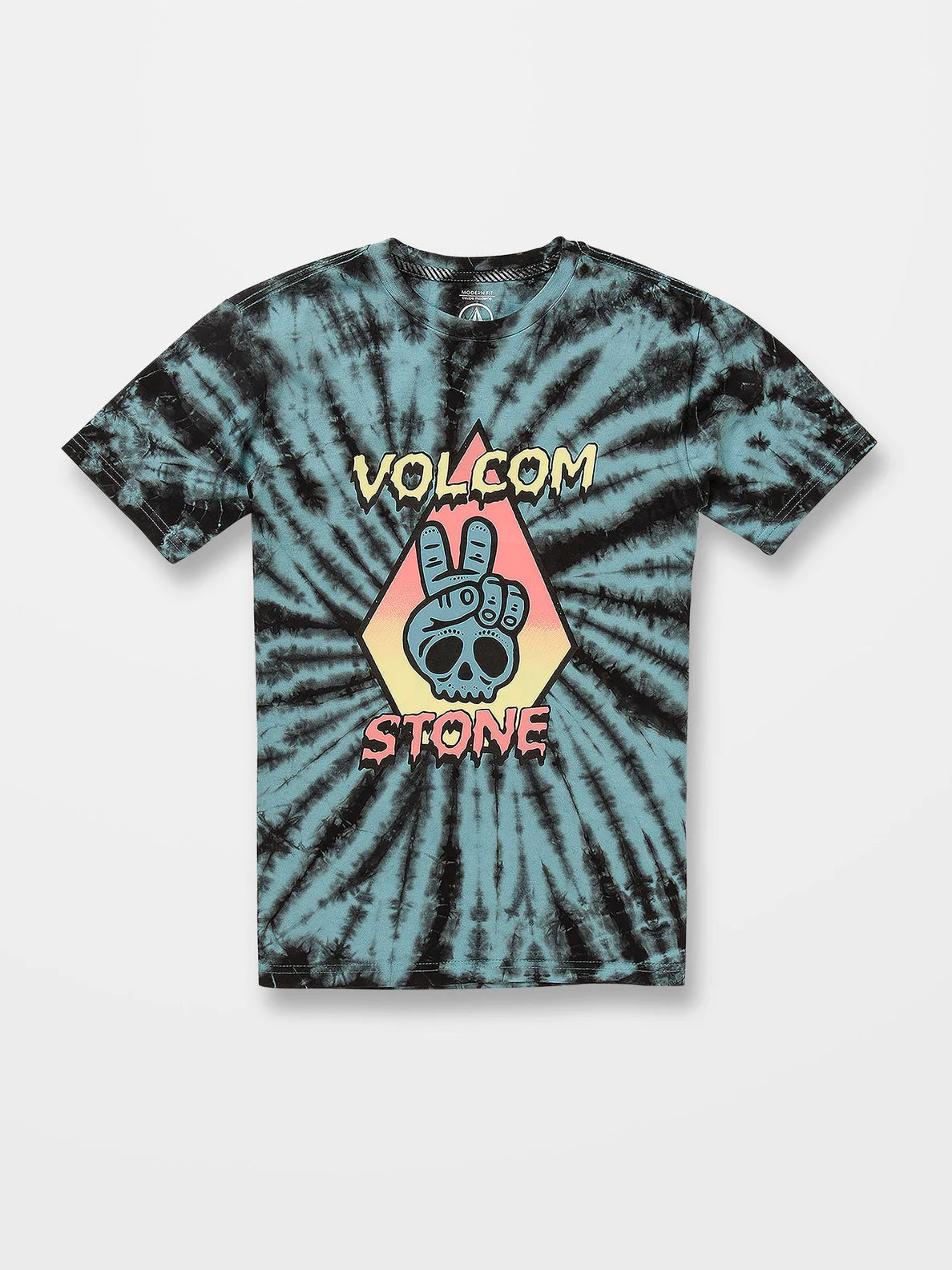 Camiseta niño Volcom Caiden Dye Pale Aqua | Camisetas de niño | Volcom Shop | surfdevils.com