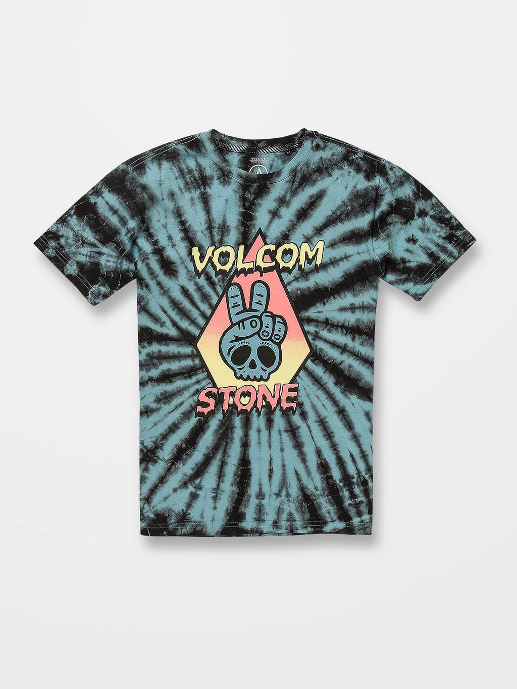 Volcom Caiden Dye Pale Aqua Boy's T-Shirt