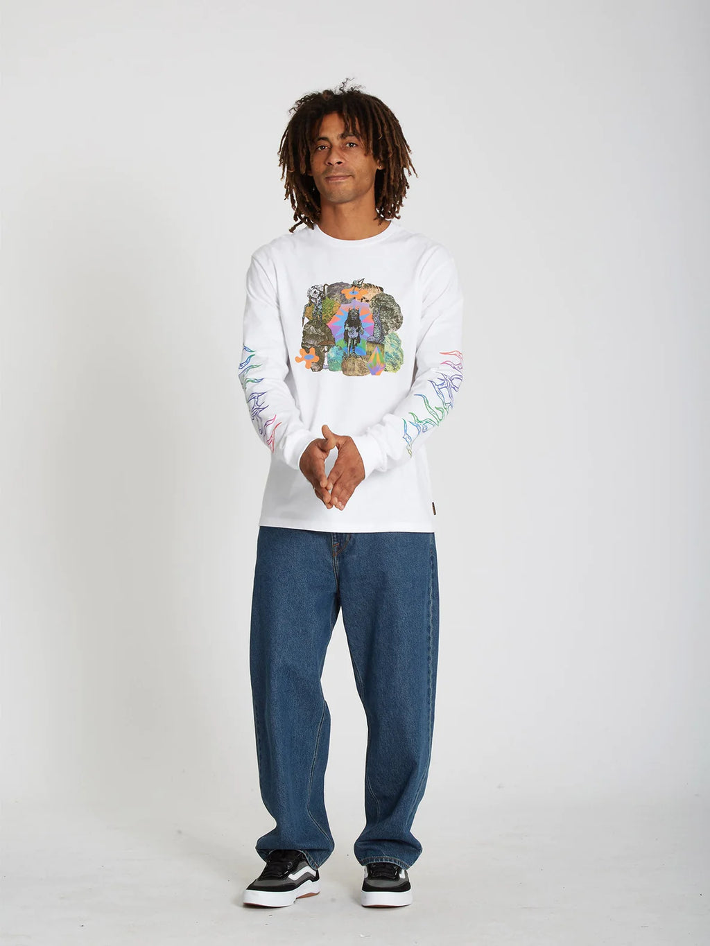 Camiseta de manga larga Chrissie Abbott X French White