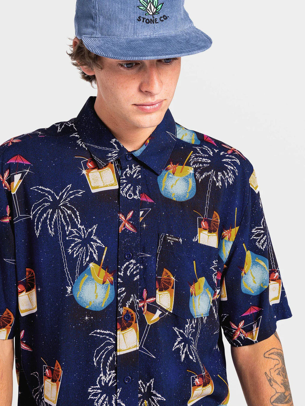Camisa Volcom Cosmic Vaca Blueprint