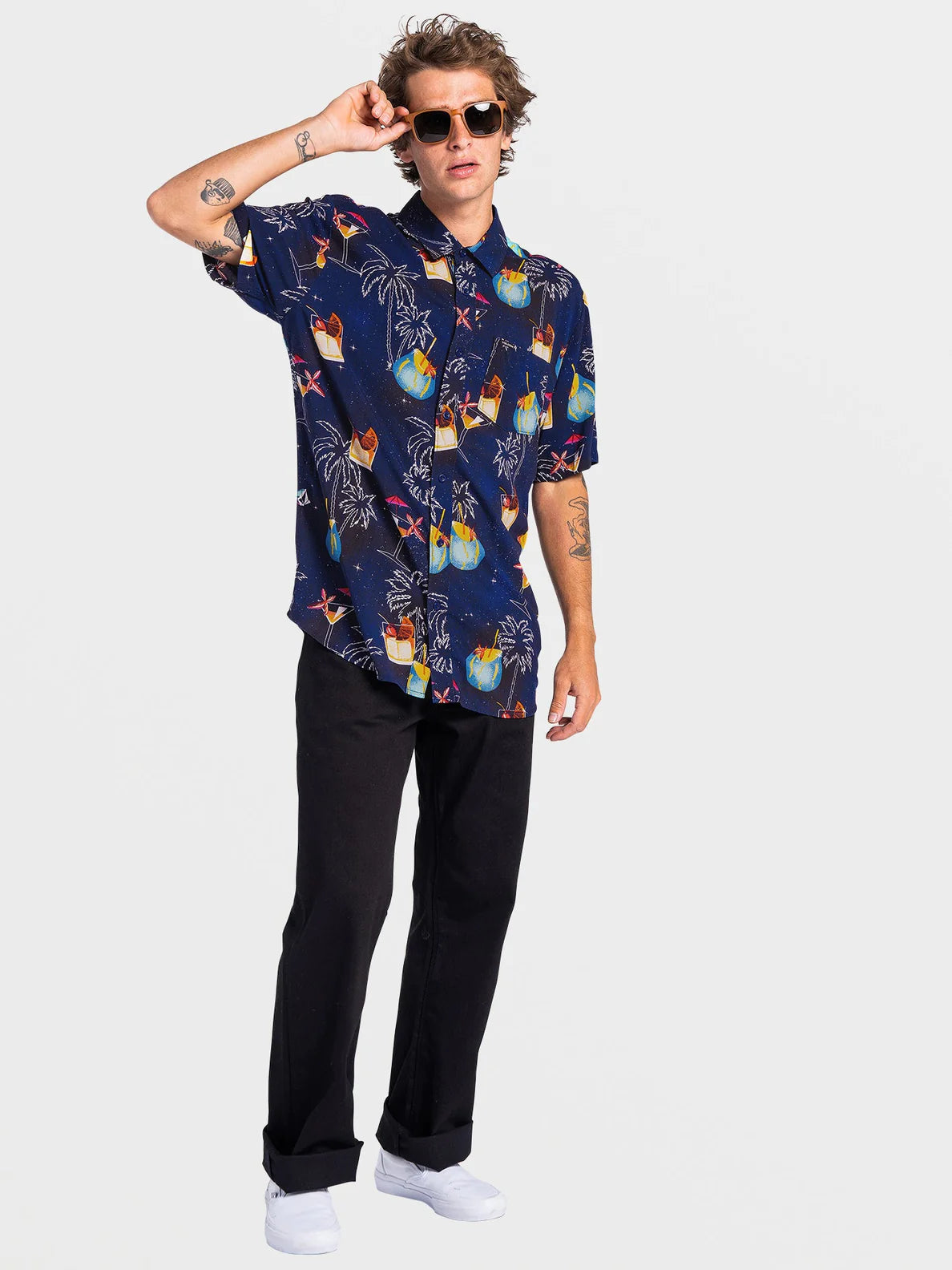 Camisa Volcom Cosmic Vaca Blueprint