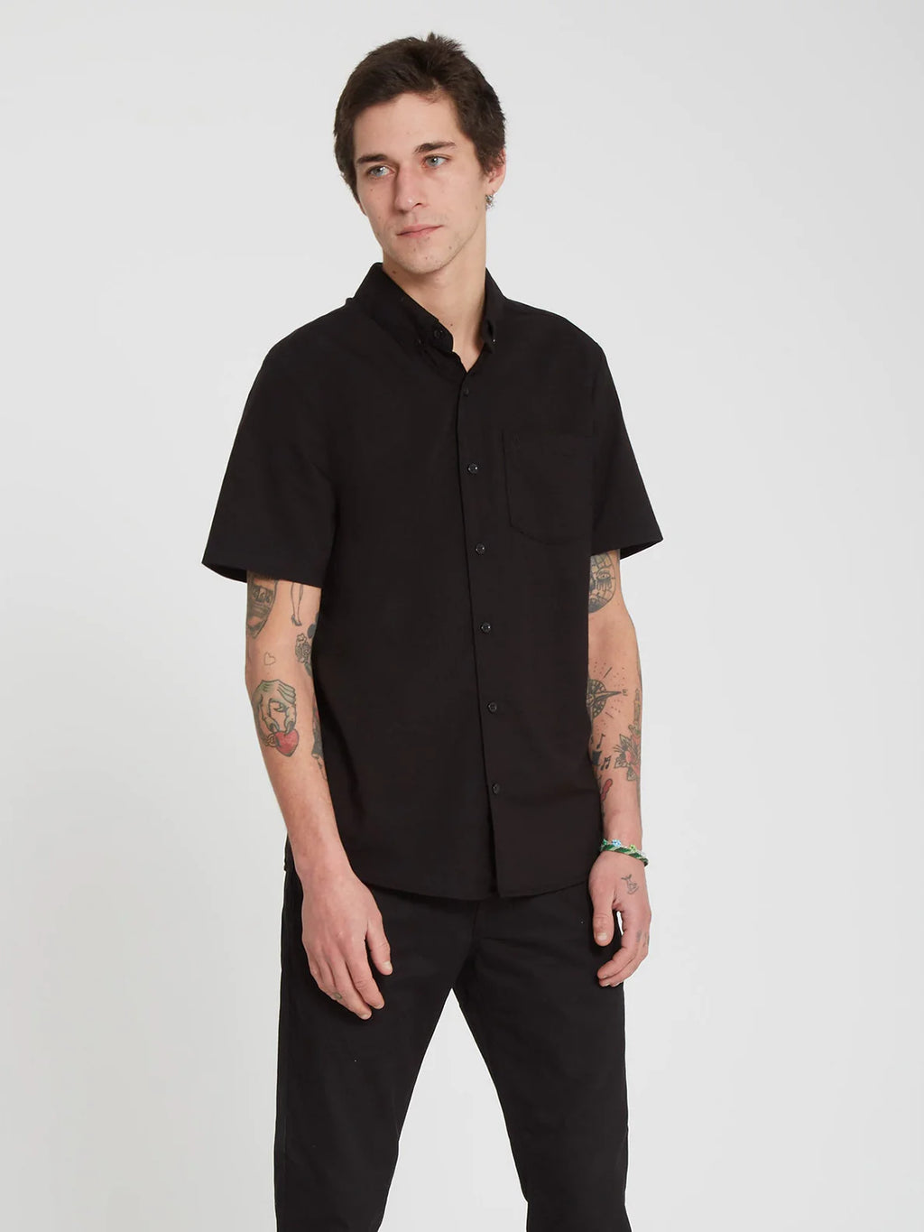 Camisa Volcom Everett Oxford SS New Black
