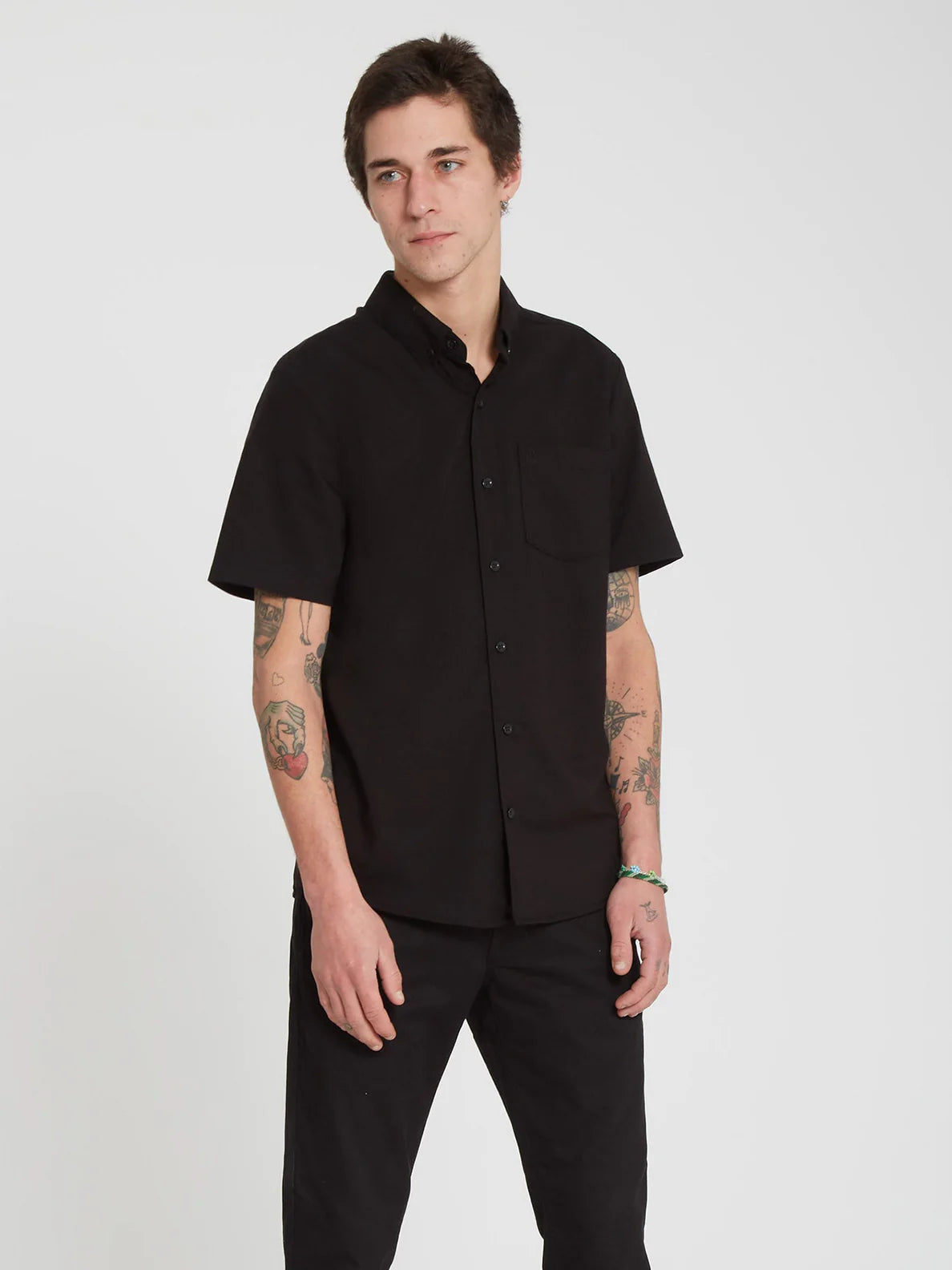 Camisa Volcom Everett Oxford SS New Black