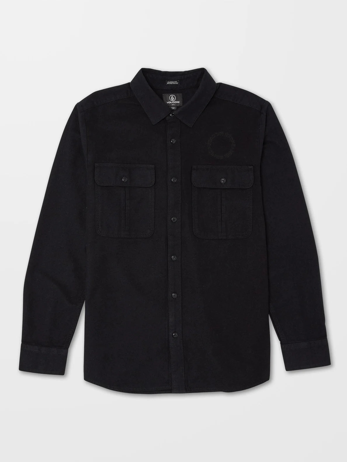 Camisa Volcom Minneret Flannel LS Black | Camisas de hombre | Camisas de manga larga | Volcom Shop | surfdevils.com